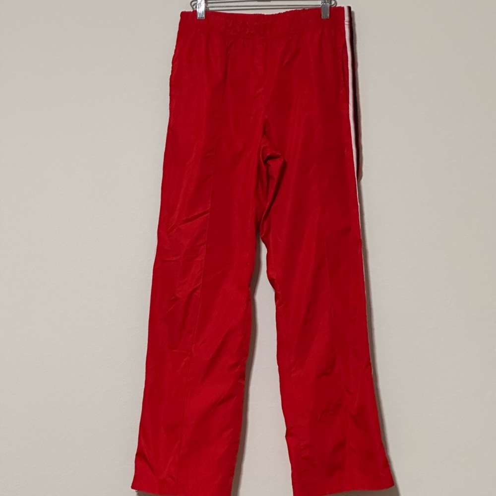 Fuda Sport VINTAGE LINED RED Track Pants‎ Women’s Size Medium (8-10) Y2K